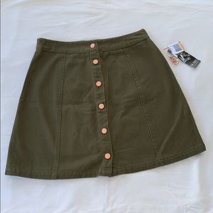 Green Onehart Mini Skirt
